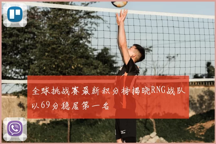 全球挑战赛最新积分榜揭晓RNG战队以69分稳居第一名